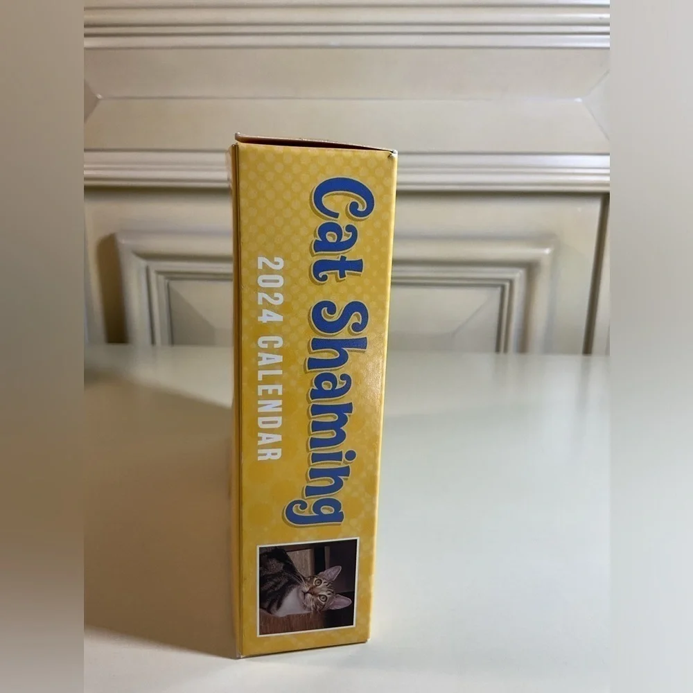 Cat Shaming 2024 Desk Calendar New Cat Lover Gift NWT